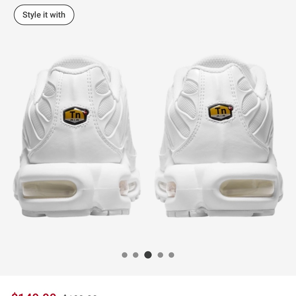 Nike Air Max Plus Tn White Sneakers